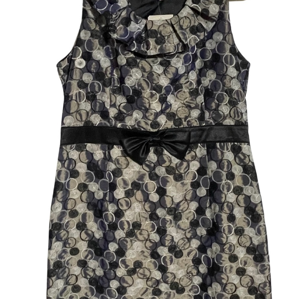 Young Essence Elegant Embroidered Sleeveless Dress with Ruffled Neckline